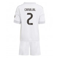 Stroje piłkarskie Real Madrid Daniel Carvajal #2 Koszulka Podstawowej dla dzieci 2025-26 Krótki Rękaw (+ szorty)